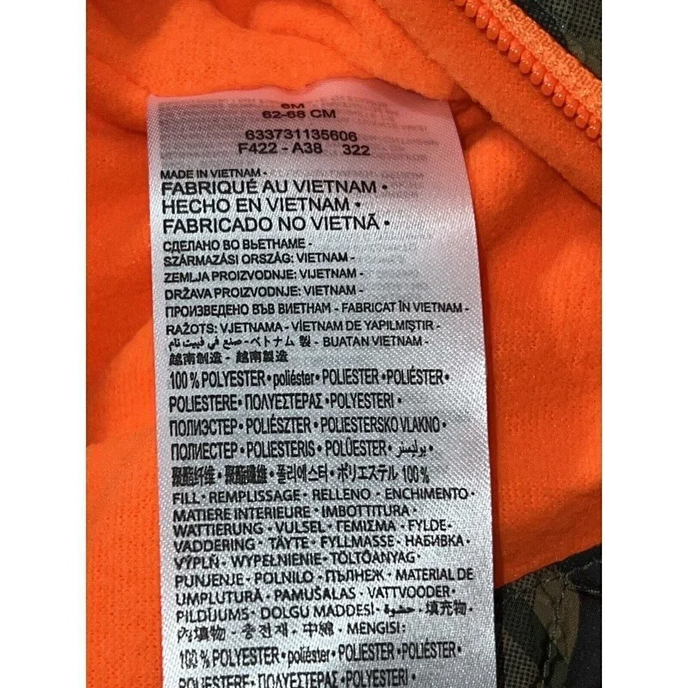 NWT NIKE Cire Insulated Snowsuit Camo Fleece Lined Sz 6M